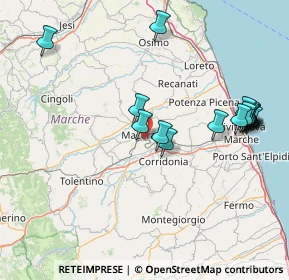 Mappa Via Cincinelli, 62100 Macerata MC, Italia (17.34938)