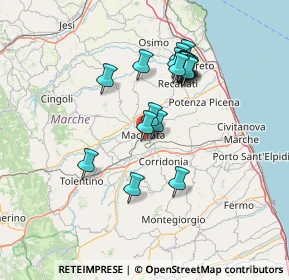 Mappa Via Cincinelli, 62100 Macerata MC, Italia (12.74)