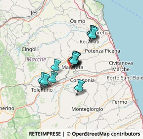 Mappa Via Enrico Mattei, 62100 Macerata MC, Italia (9.25947)