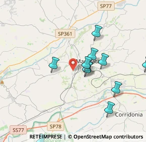 Mappa Via Ignazio Silone, 62100 Macerata MC, Italia (4.46833)