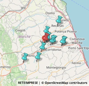 Mappa Via Giuseppe Prezzolini, 62100 Macerata MC, Italia (9.24455)