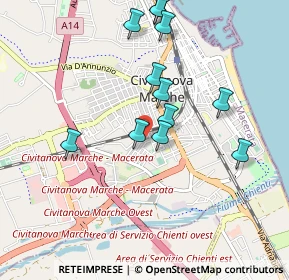 Mappa Via Fratelli Bandiera, 62011 Civitanova Marche MC, Italia (0.9425)