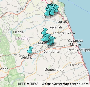 Mappa Via degli Orti, 62100 Macerata MC, Italia (14.091)