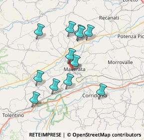 Mappa Via Luigi Cadorna, 62100 Macerata MC, Italia (6.7825)