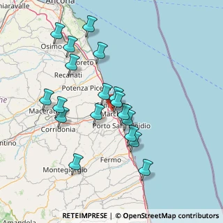 Mappa Via Fratelli Bandiera, 62012 Civitanova Marche MC, Italia (14.84)