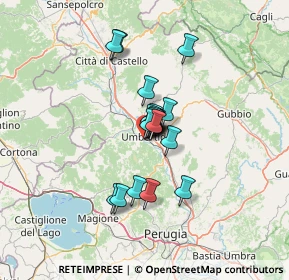 Mappa Via Pian di Botine, 06019 Umbertide PG, Italia (8.318)