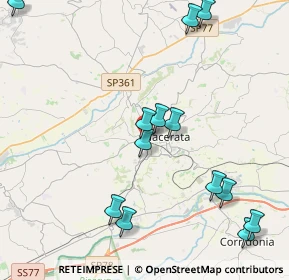 Mappa Via Issy Les Moulineaux, 62100 Macerata MC, Italia (4.93385)