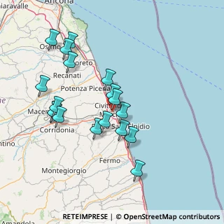 Mappa Via Cernaia, 62012 Civitanova Marche MC, Italia (15.06278)