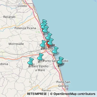 Mappa Via Cernaia, 62012 Civitanova Marche MC, Italia (5.40727)