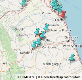 Mappa Via Don Pacifico Arcangeli, 62100 Macerata MC, Italia (19.05)