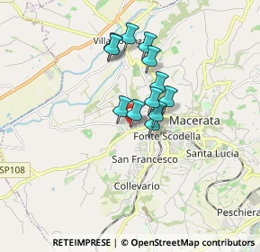 Mappa Via Don Pacifico Arcangeli, 62100 Macerata MC, Italia (1.24)