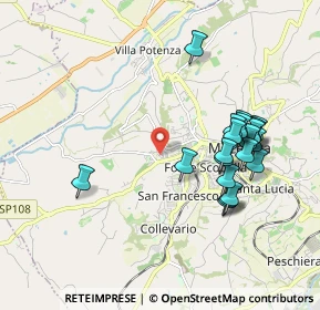 Mappa Via Don Pacifico Arcangeli, 62100 Macerata MC, Italia (1.9955)