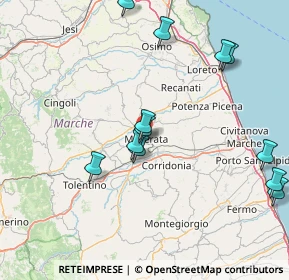 Mappa Via XX Settembre, 62100 Macerata MC, Italia (17.79)