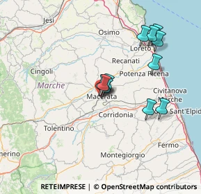 Mappa Via XX Settembre, 62100 Macerata MC, Italia (13.12273)