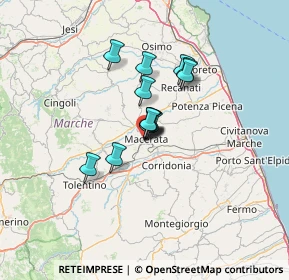 Mappa Via XX Settembre, 62100 Macerata MC, Italia (8.26769)