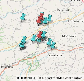 Mappa Via XX Settembre, 62100 Macerata MC, Italia (5.55)