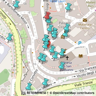 Mappa Via XX Settembre, 62100 Macerata MC, Italia (0.04615)