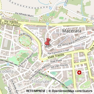 Mappa Via Crescimbeni, 24, 62100 Macerata, Macerata (Marche)