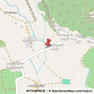 Mappa Strada Comunale Toiano Caldana Poggiarello, 69, 53018 Sovicille, Siena (Toscana)