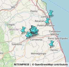 Mappa SP Bivio delle Vergini-Civitanova Marche, 62100 Macerata MC (7.38286)