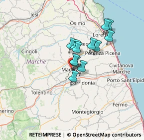 Mappa Corso Repubblica Italiana, 62100 Macerata MC, Italia (9.625)