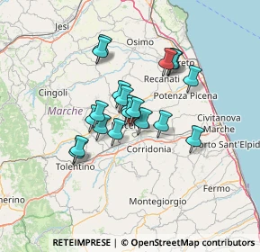 Mappa Corso Repubblica Italiana, 62100 Macerata MC, Italia (10.1995)