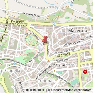 Mappa Giardini Armando Diaz,  1, 62100 Macerata, Macerata (Marche)