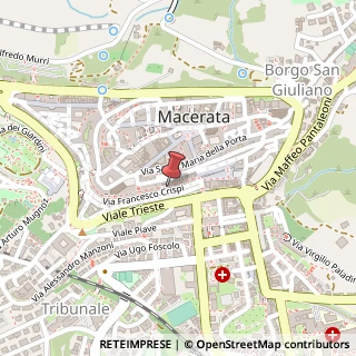 Mappa Via Francesco Crispi, 41a, 62100 Macerata, Macerata (Marche)