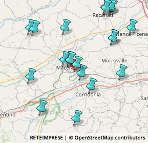 Mappa Via Galasso da Carpi, 62100 Macerata MC, Italia (9.0855)