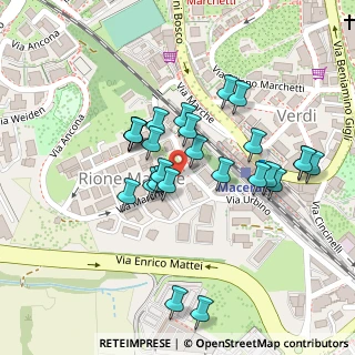 Mappa Via Urbino, 62100 Macerata MC, Italia (0.104)
