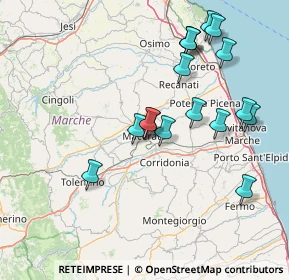 Mappa Via Urbino, 62100 Macerata MC, Italia (15.82)