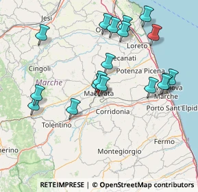 Mappa Via Urbino, 62100 Macerata MC, Italia (16.53167)