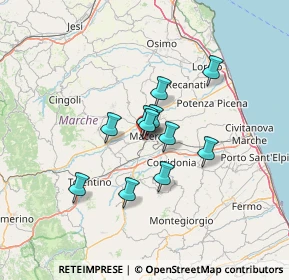 Mappa Via Giovan Battista Contini, 62100 Macerata MC, Italia (9.63545)