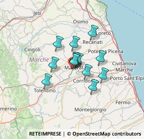 Mappa Via Giovan Battista Contini, 62100 Macerata MC, Italia (8.42923)