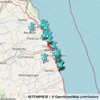 Mappa Via Casone, 62012 Civitanova Marche MC, Italia (10.91737)