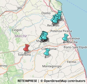 Mappa Via Santa Lucia, 62100 Macerata MC, Italia (9.1925)