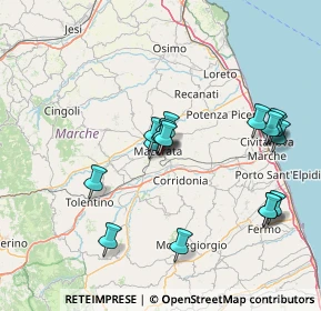 Mappa Via Santa Lucia, 62100 Macerata MC, Italia (14.85824)