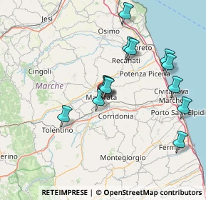 Mappa Via Santa Lucia, 62100 Macerata MC, Italia (14.64385)