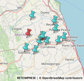 Mappa Piazza XXV Aprile, 62100 Macerata MC, Italia (10.25333)