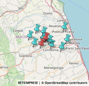 Mappa Piazza XXV Aprile, 62100 Macerata MC, Italia (7.05571)