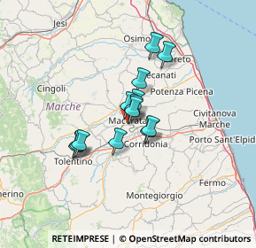 Mappa Piazza XXV Aprile, 62100 Macerata MC, Italia (8.83308)