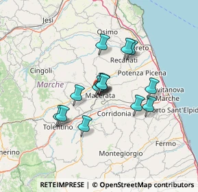 Mappa Viale Francesco Puccinotti, 62100 Macerata MC, Italia (10.51786)