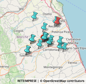 Mappa Via Domenico Rossi, 62100 Macerata MC, Italia (9.273)