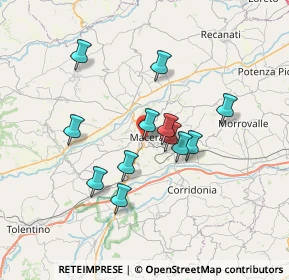 Mappa Via Antonio Mugnoz, 62100 Macerata MC, Italia (6.02)