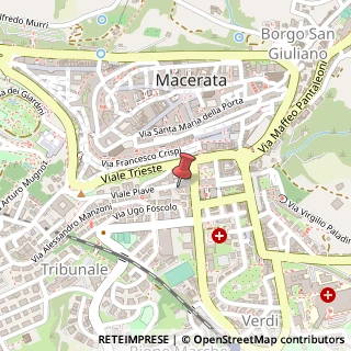 Mappa Viale Piave, 36, 62100 Macerata, Macerata (Marche)