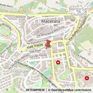 Mappa Viale Piave, 38, 62100 Macerata, Macerata (Marche)