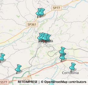 Mappa Via dei Sibillini, 62100 Macerata MC, Italia (4.35333)