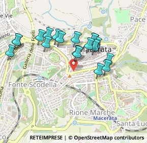 Mappa Via dei Sibillini, 62100 Macerata MC, Italia (0.453)