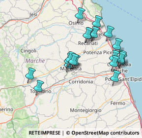 Mappa Via Lido Bastianelli, 62100 Macerata MC, Italia (14.6685)