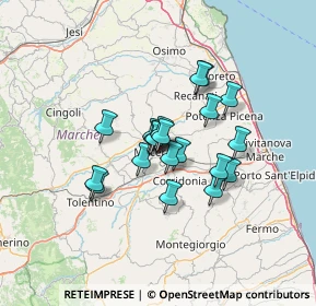 Mappa Via delle Moje, 62100 Macerata MC, Italia (9.7445)